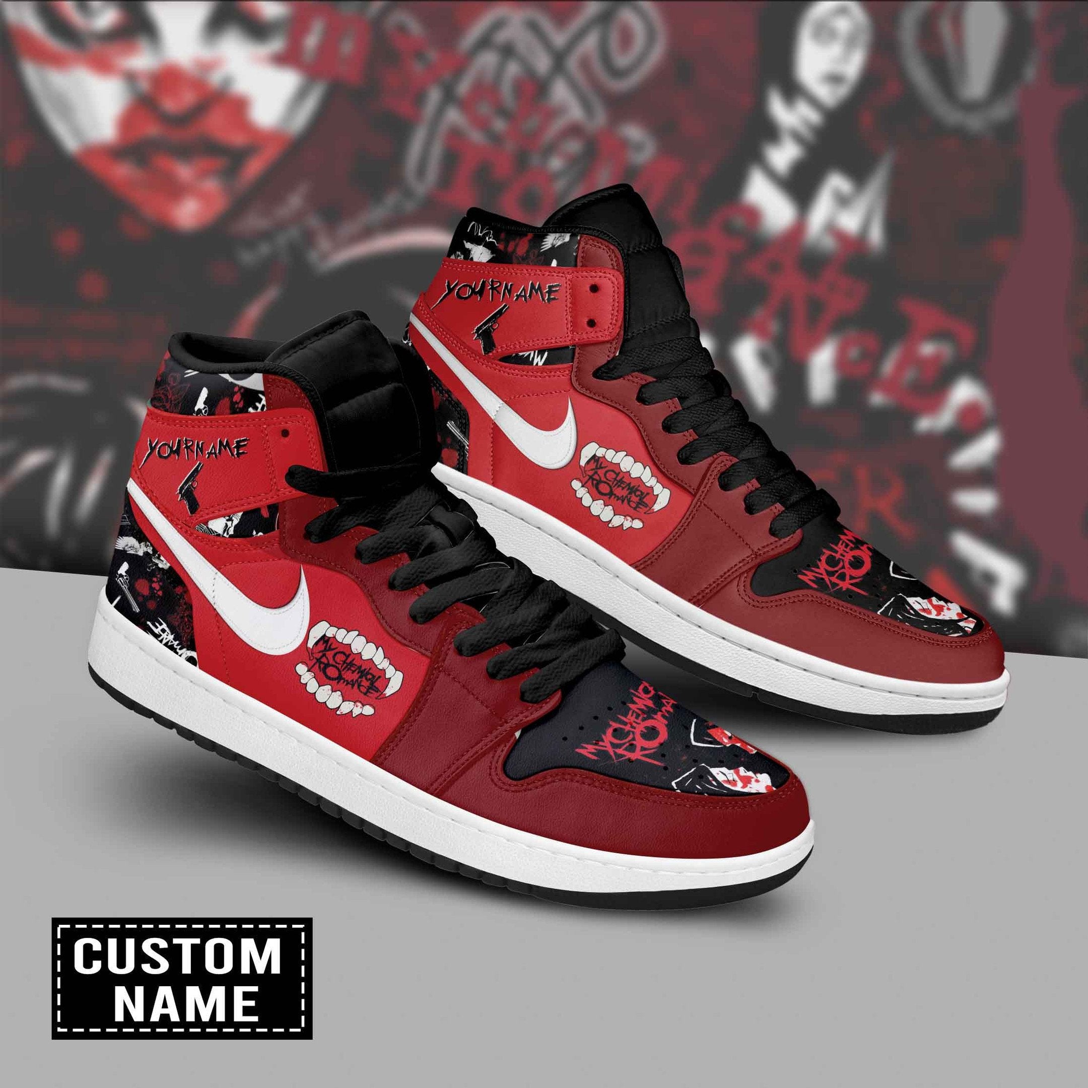 Ideafootwear Minecraft AJ1 High Sneakers Shoes For Men And Women 2