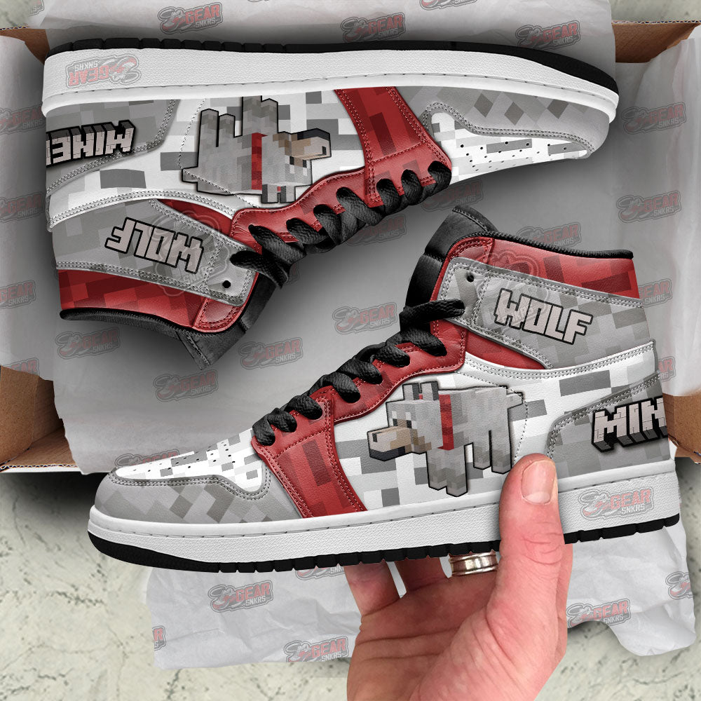 Ideafootwear Minecraft AJ1 High Sneakers Shoes For Men And Women 5