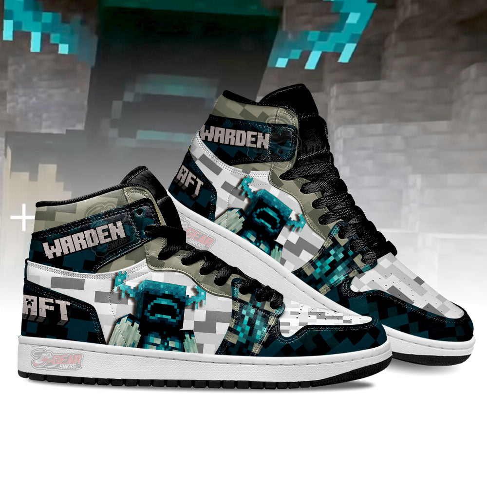 Ideafootwear Minecraft AJ1 High Sneakers Shoes For Men And Women 6