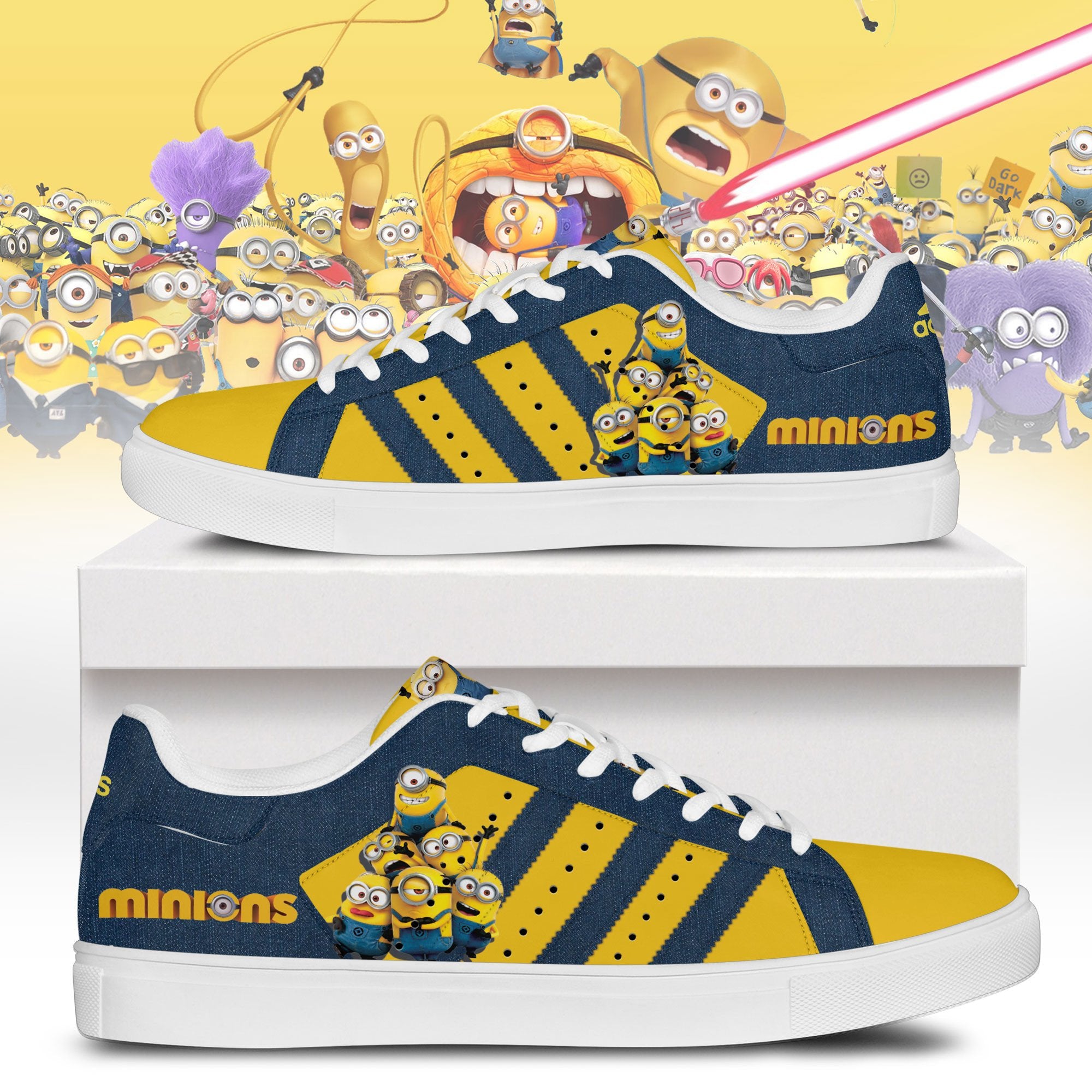 Ideafootwear Minions Skate Stan Shoes Sneakes For Men And Women 1
