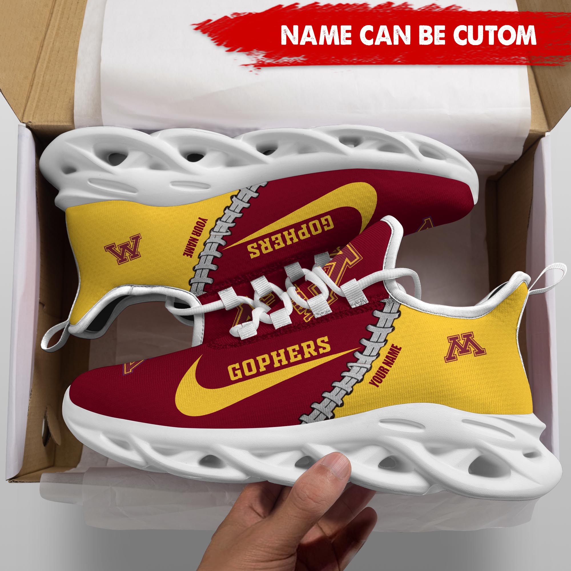 Ideafootwear Minnesota Golden Gophers Max Soul Shoes Sneakers For Men And Women 1