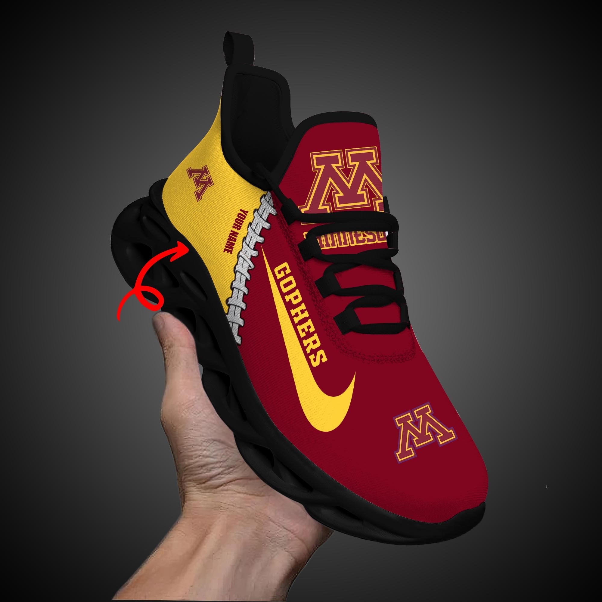Ideafootwear Minnesota Golden Gophers Max Soul Shoes Sneakers For Men And Women 1