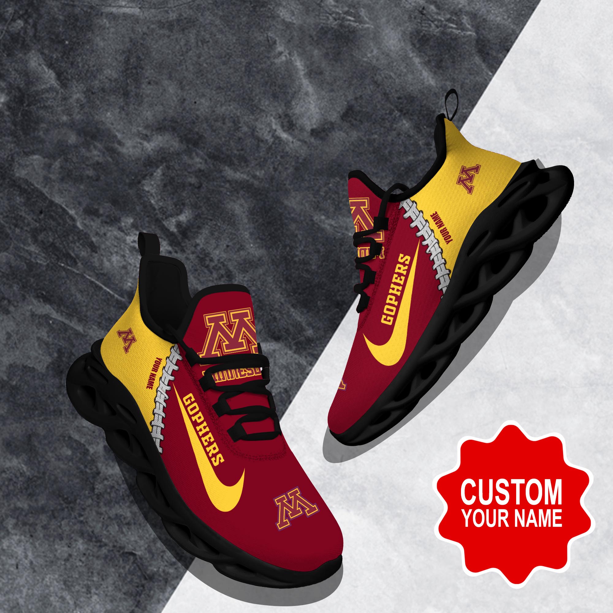 Ideafootwear Minnesota Golden Gophers Max Soul Shoes Sneakers For Men And Women 1