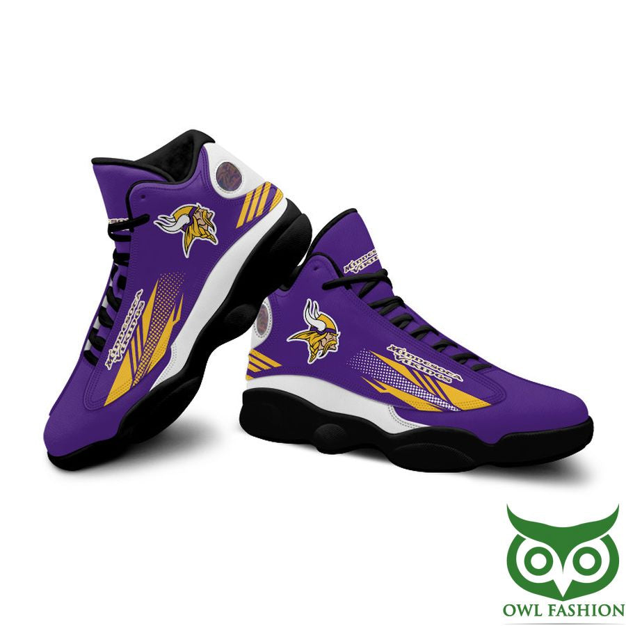 Ideafootwear Minnesota Vikings AJ13 Sneakers Shoes For Men And Women 16