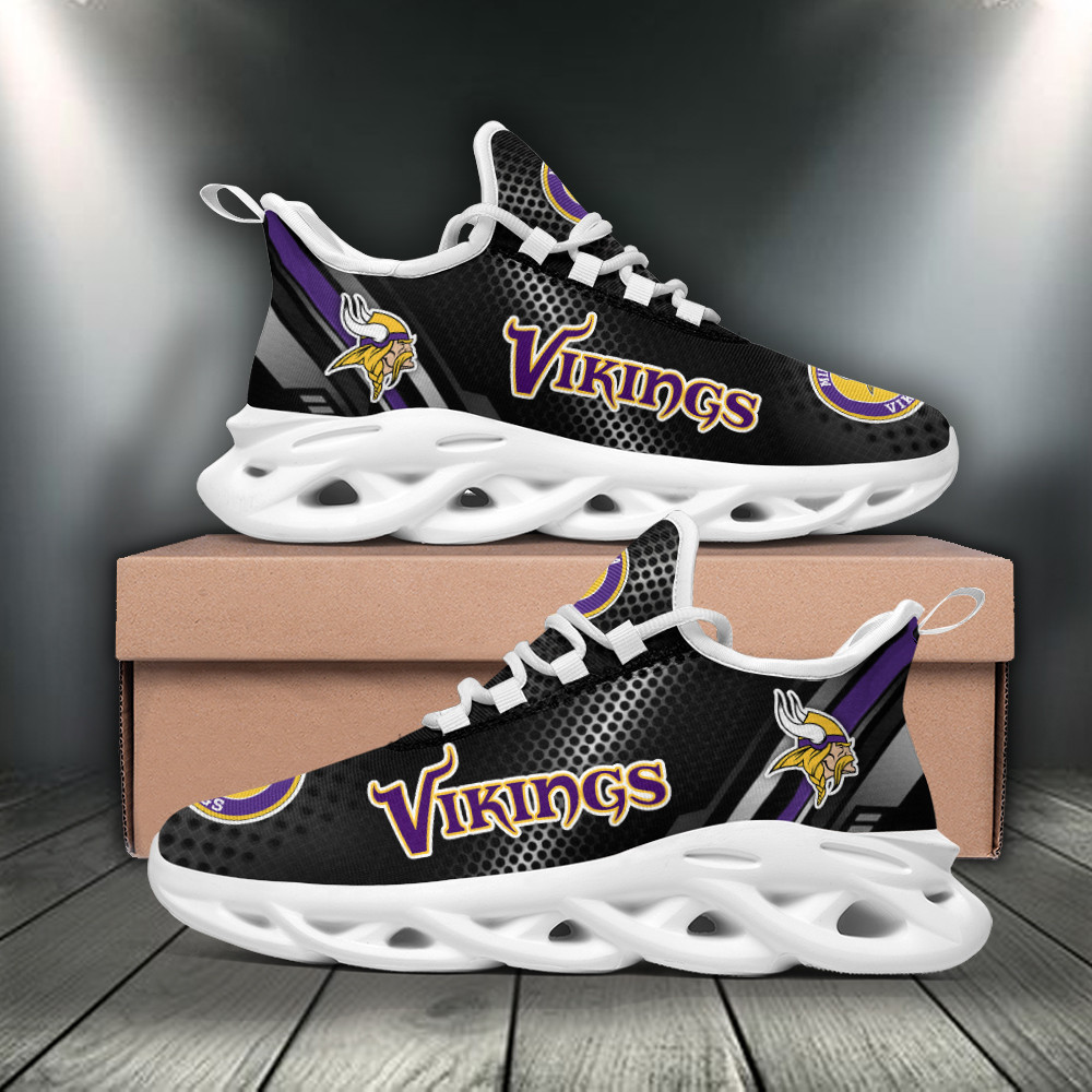 Ideafootwear Minnesota Vikings Max Soul Shoes Sneakers For Men And Women 8