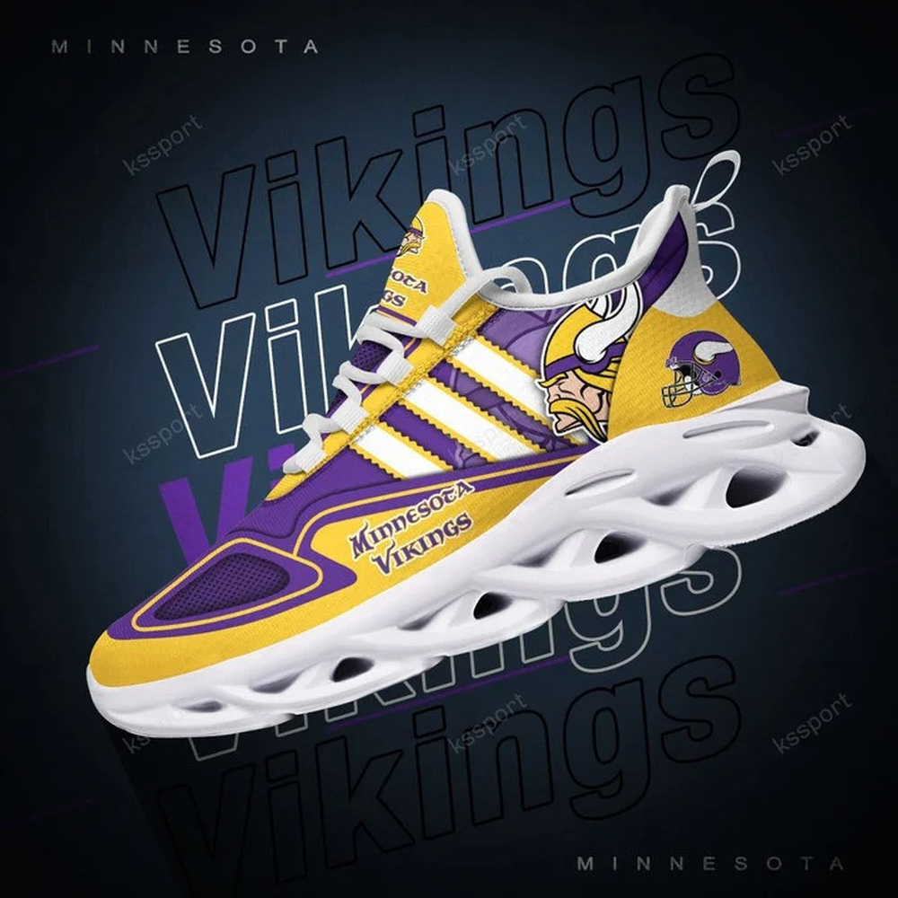 Ideafootwear Minnesota Vikings Max Soul Shoes Sneakers For Men And Women 18