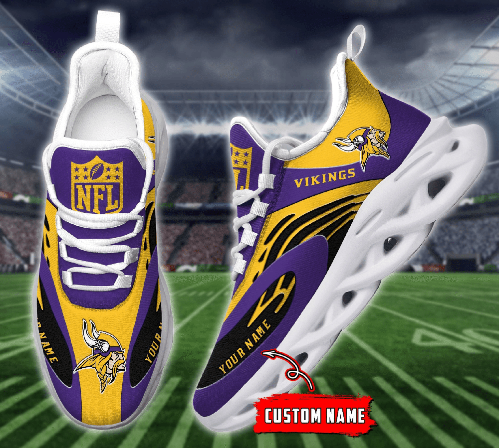 Ideafootwear Minnesota Vikings Max Soul Shoes Sneakers For Men And Women 24