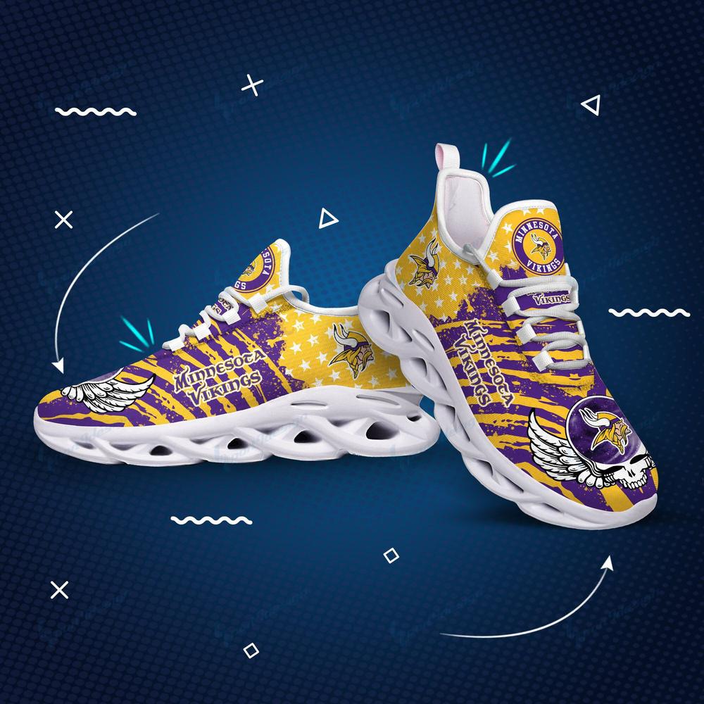 Ideafootwear Minnesota Vikings Max Soul Shoes Sneakers For Men And Women 32