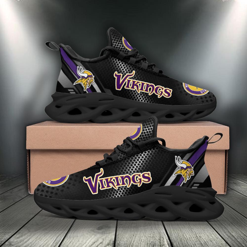 Ideafootwear Minnesota Vikings Max Soul Shoes Sneakers For Men And Women 8