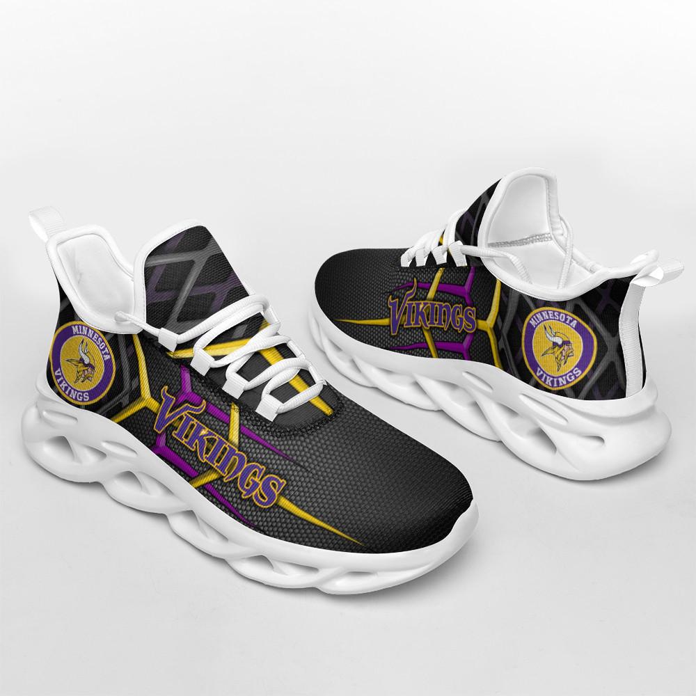 Ideafootwear Minnesota Vikings Max Soul Shoes Sneakers For Men And Women 7
