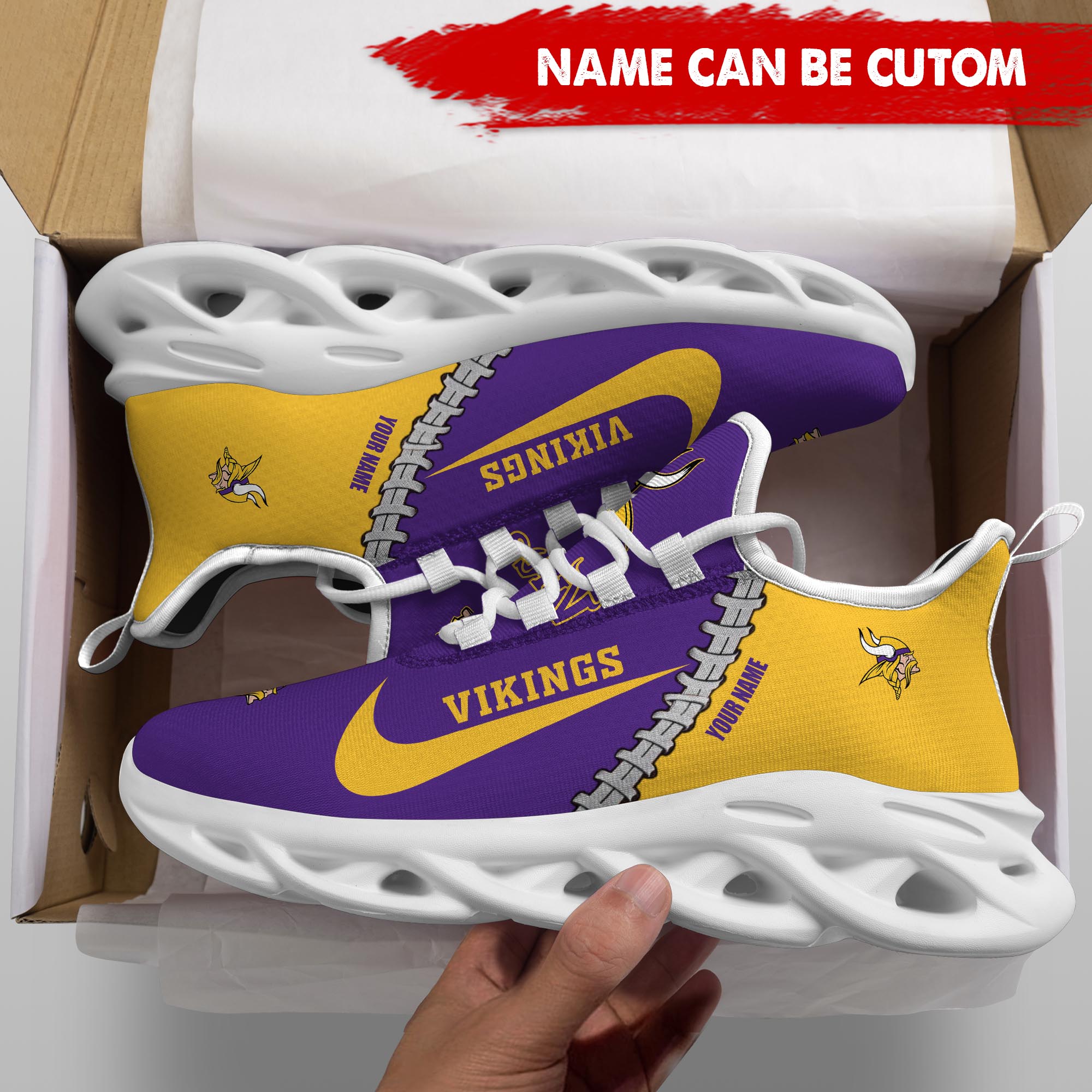 Ideafootwear Minnesota Vikings Max Soul Shoes Sneakers For Men And Women 21