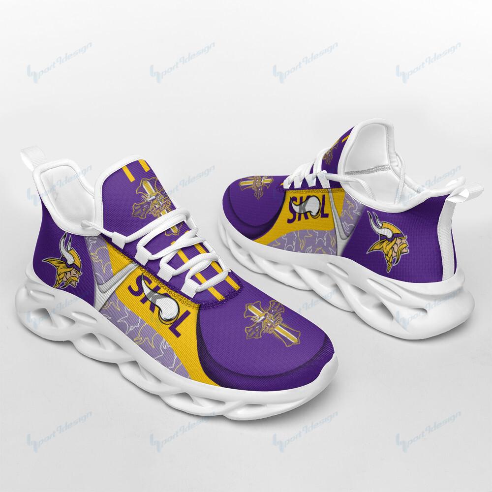 Ideafootwear Minnesota Vikings Max Soul Shoes Sneakers For Men And Women 15