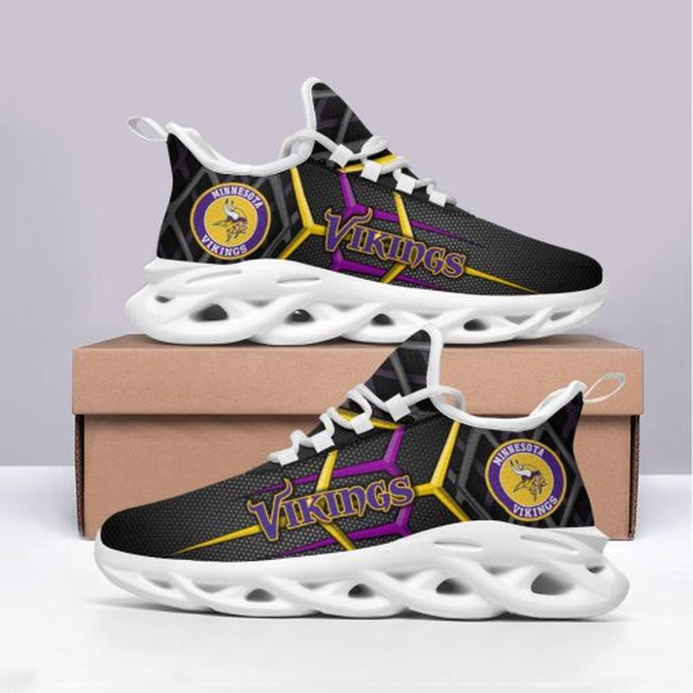 Ideafootwear Minnesota Vikings Max Soul Shoes Sneakers For Men And Women 7