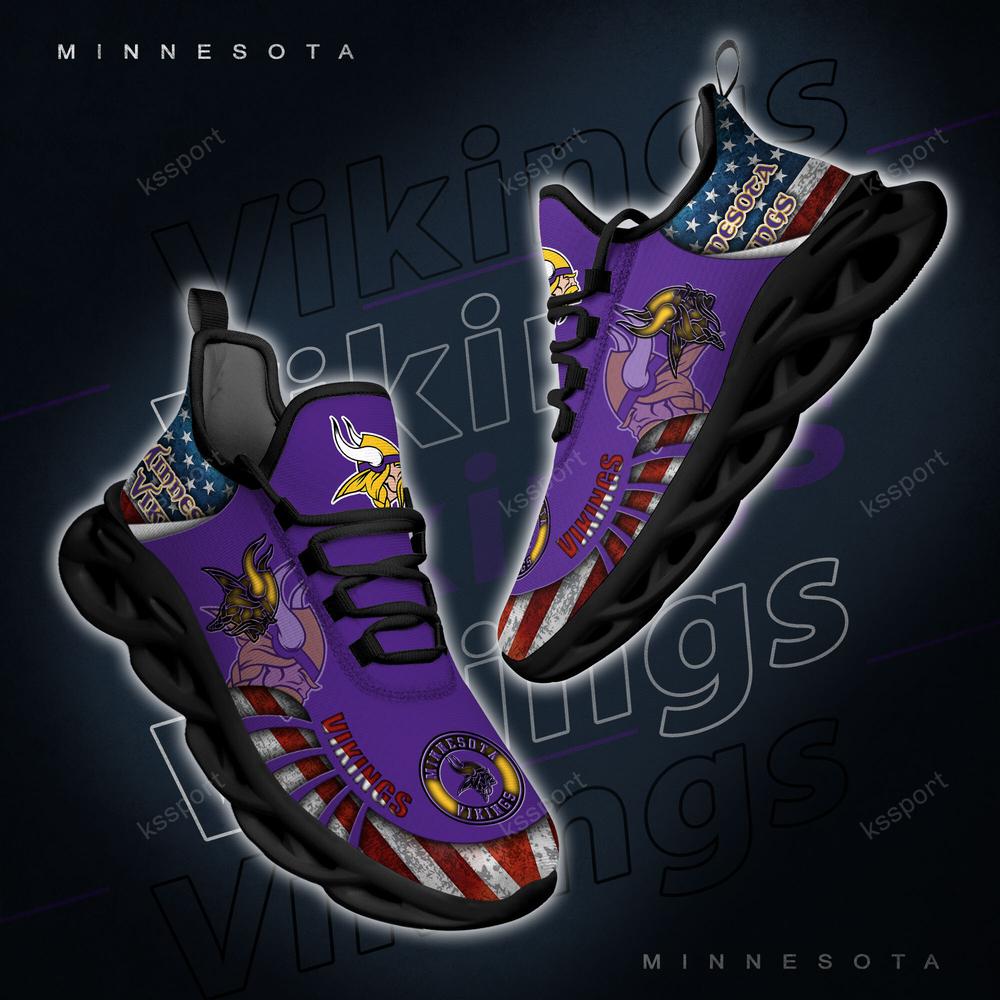 Ideafootwear Minnesota Vikings Max Soul Shoes Sneakers For Men And Women 11