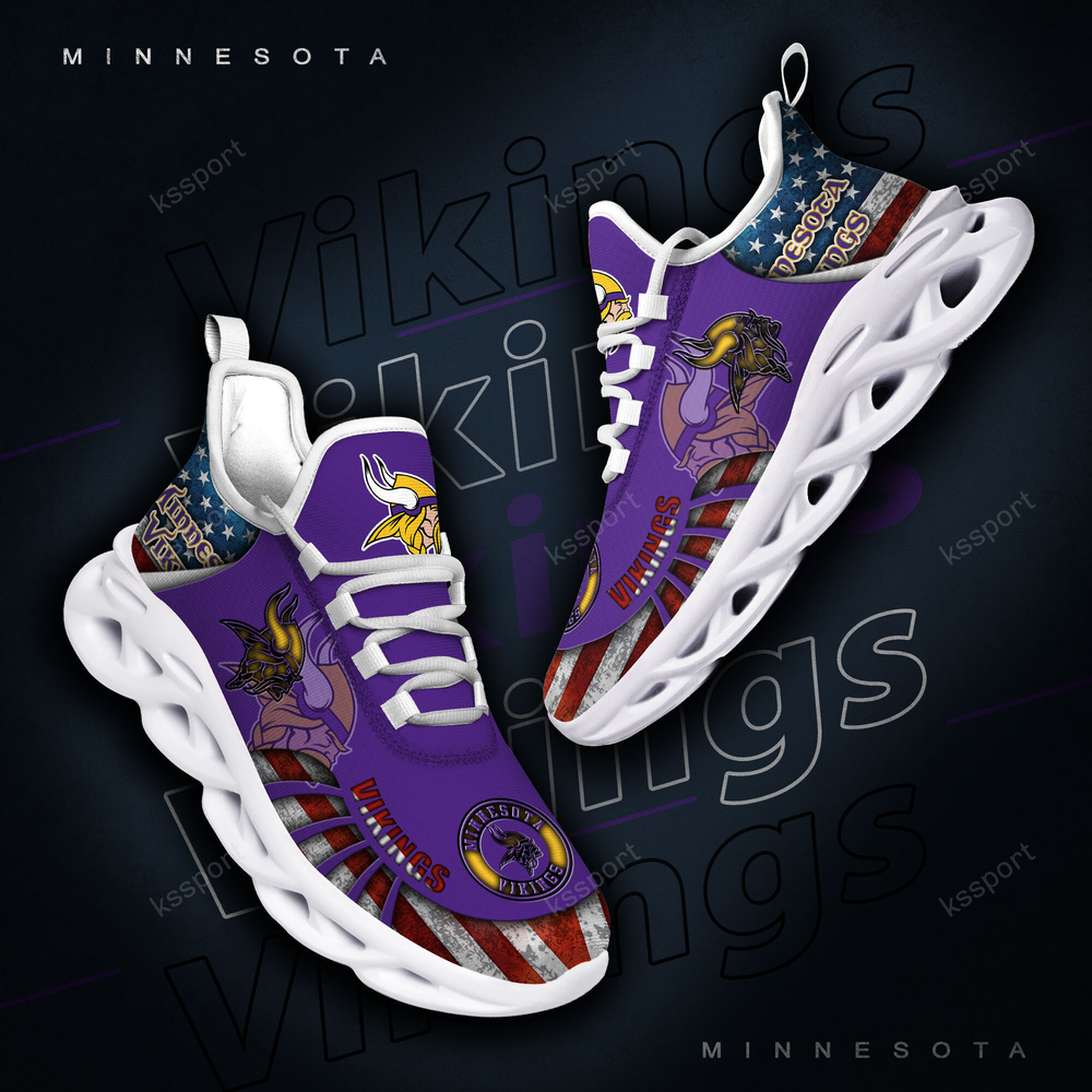 Ideafootwear Minnesota Vikings Max Soul Shoes Sneakers For Men And Women 11