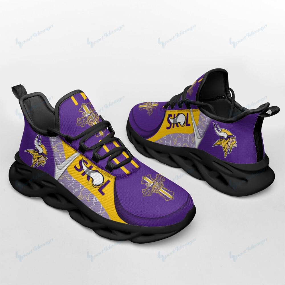 Ideafootwear Minnesota Vikings Max Soul Shoes Sneakers For Men And Women 15