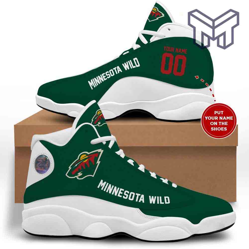Ideafootwear Minnesota Wild AJ13 Sneakers Shoes For Men And Women 1