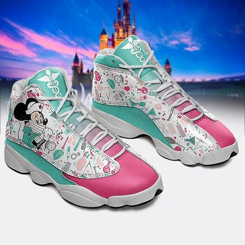 Ideafootwear Minnie Mouse AJ13 Sneakers Shoes For Men And Women 1
