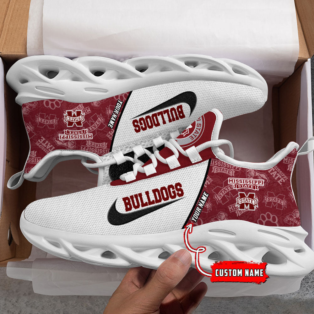 Ideafootwear Mississippi State Bulldogs Max Soul Shoes Sneakers For Men And Women 1