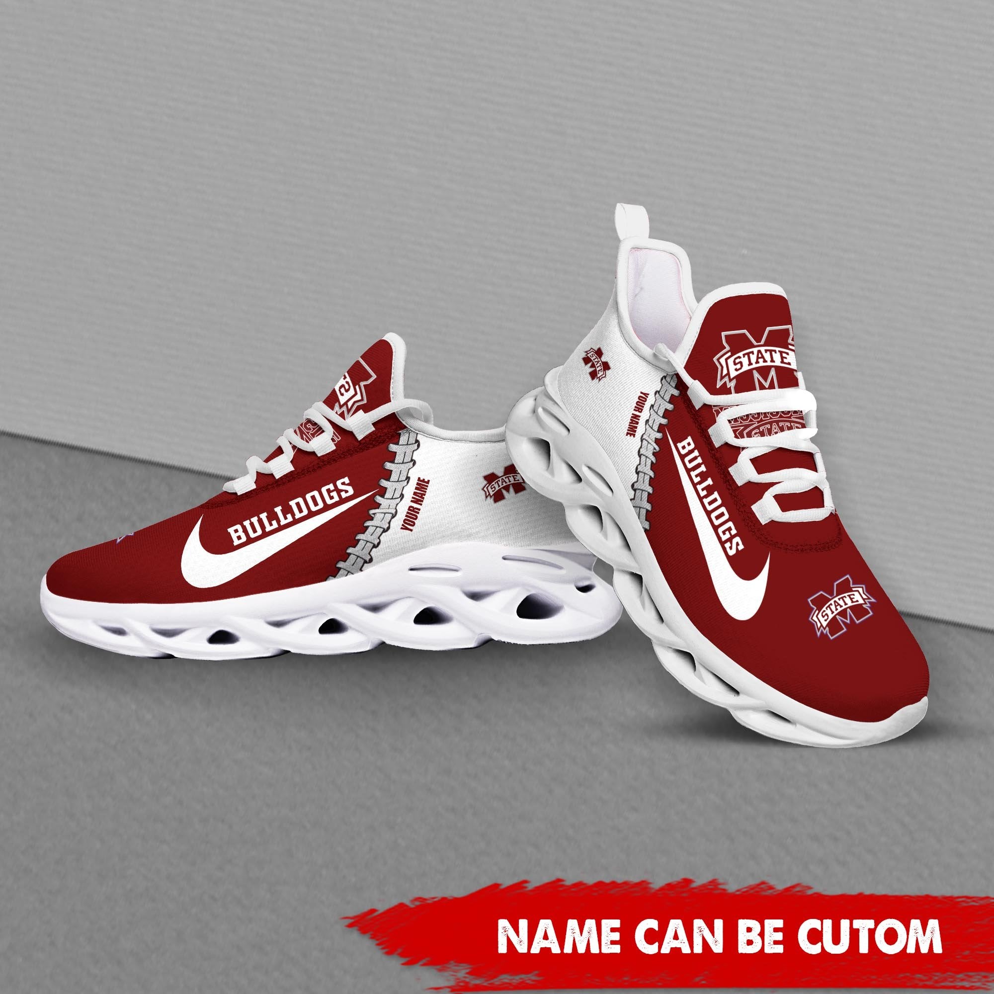 Ideafootwear Mississippi State Bulldogs Max Soul Shoes Sneakers For Men And Women 2