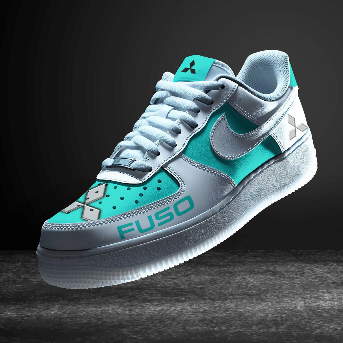 Ideafootwear Mitsubishi Fuso Air Low-Top Sneakers Shoes For Men And Women 6