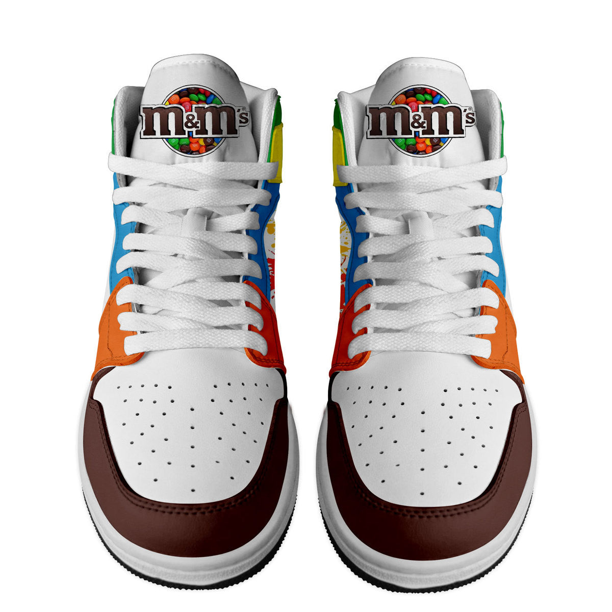 Ideafootwear M&M's AJ1 High Sneakers Shoes For Men And Women 1
