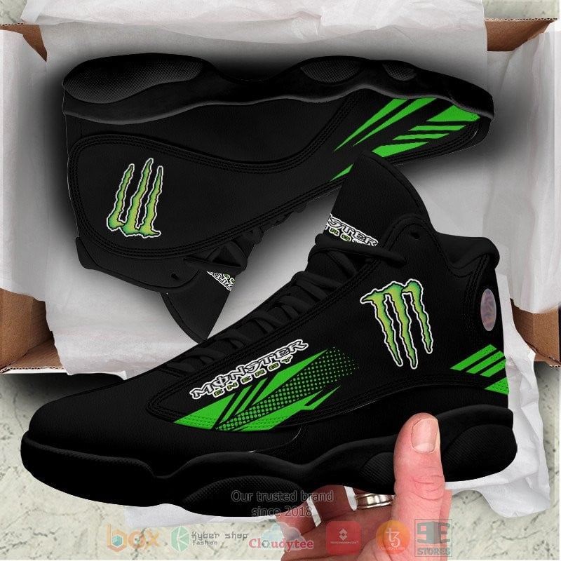 Ideafootwear Monster Energy AJ13 Sneakers Shoes For Men And Women 2