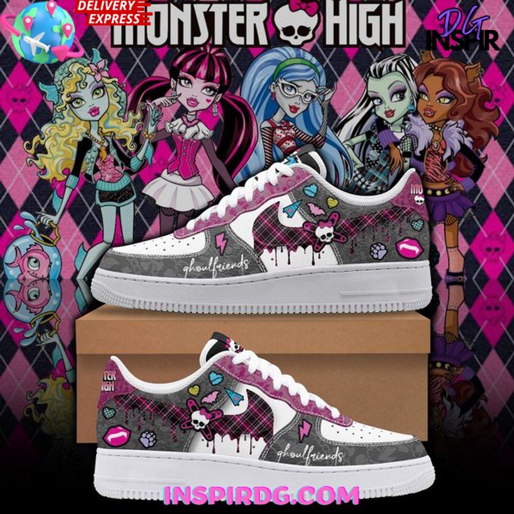 Ideafootwear Monster High Air Low-Top Sneakers Shoes For Men And Women 1