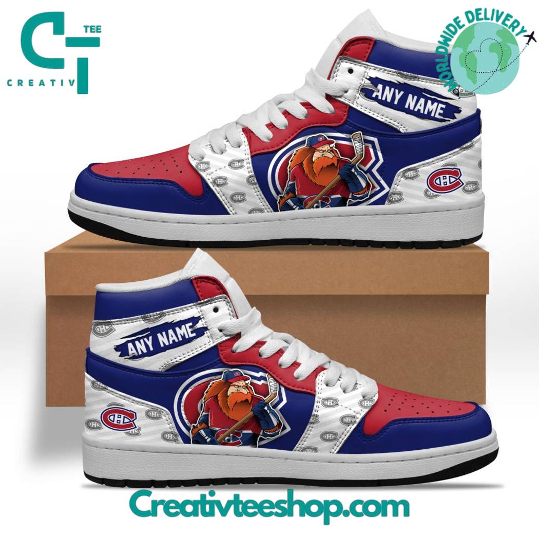 Ideafootwear Montreal Canadiens AJ1 High Sneakers Shoes For Men And Women 1