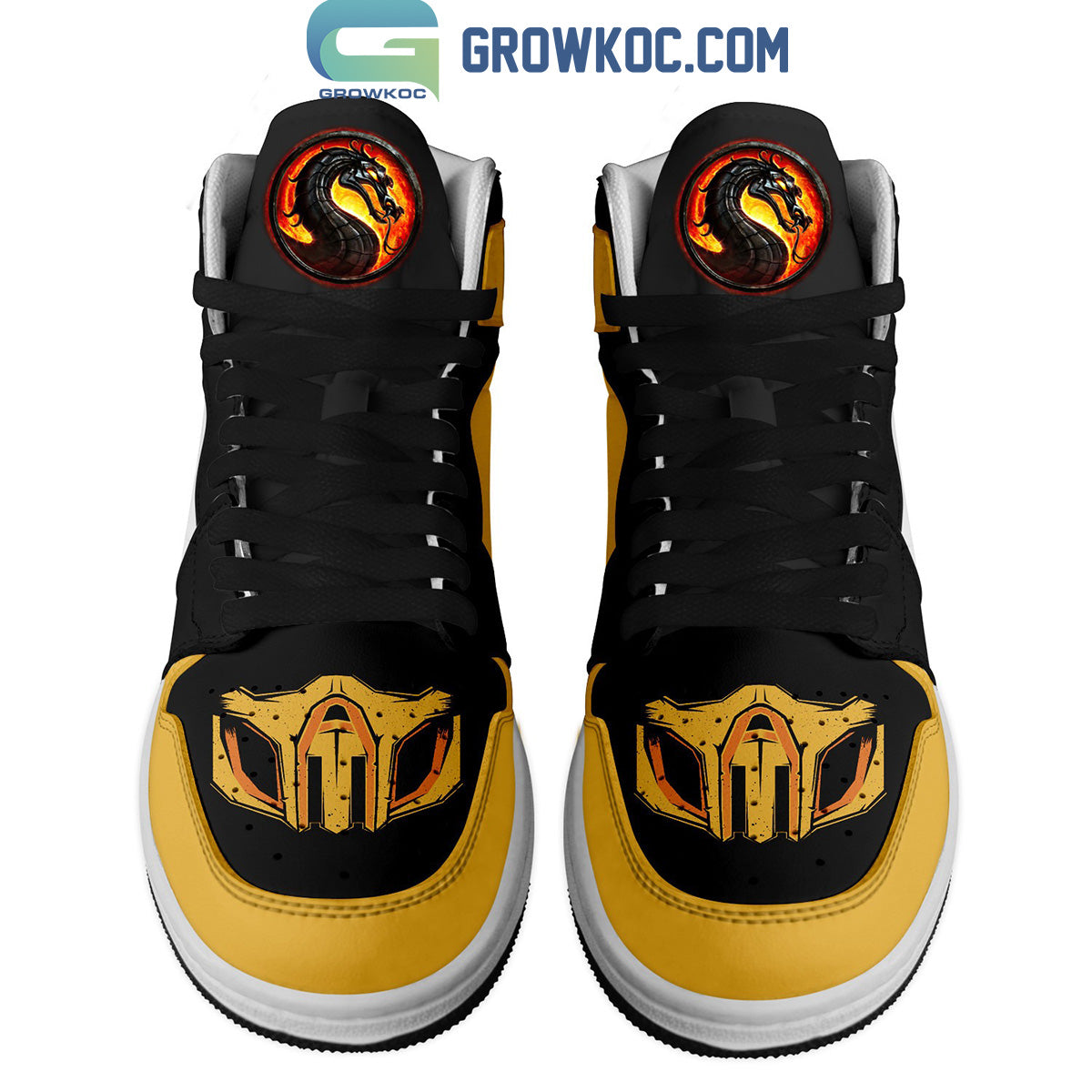 Ideafootwear Mortal Kombat AJ1 High Sneakers Shoes For Men And Women 1