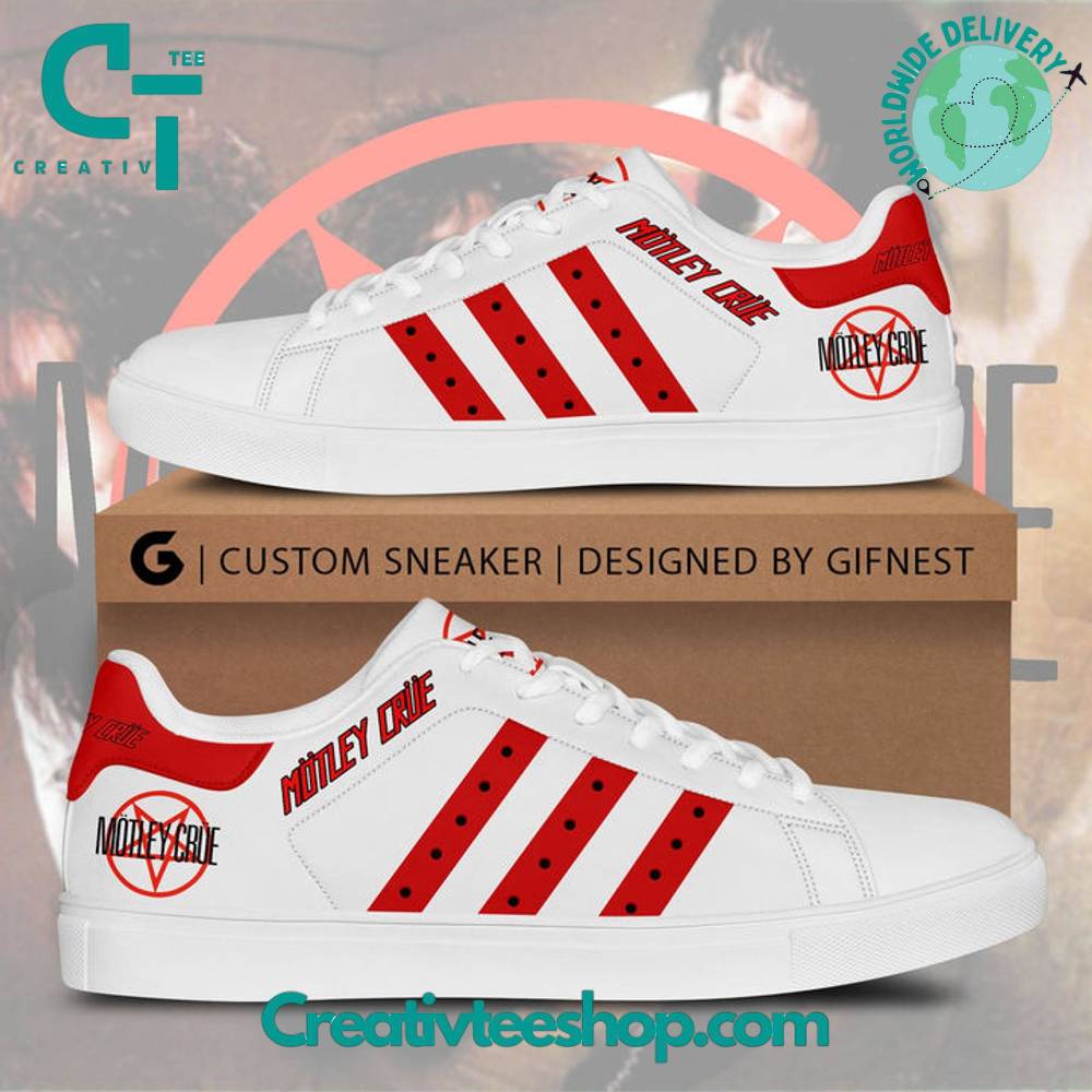 Ideafootwear Motley Crue Heavy Metal Skate Stan Shoes Sneakes For Men And Women 1