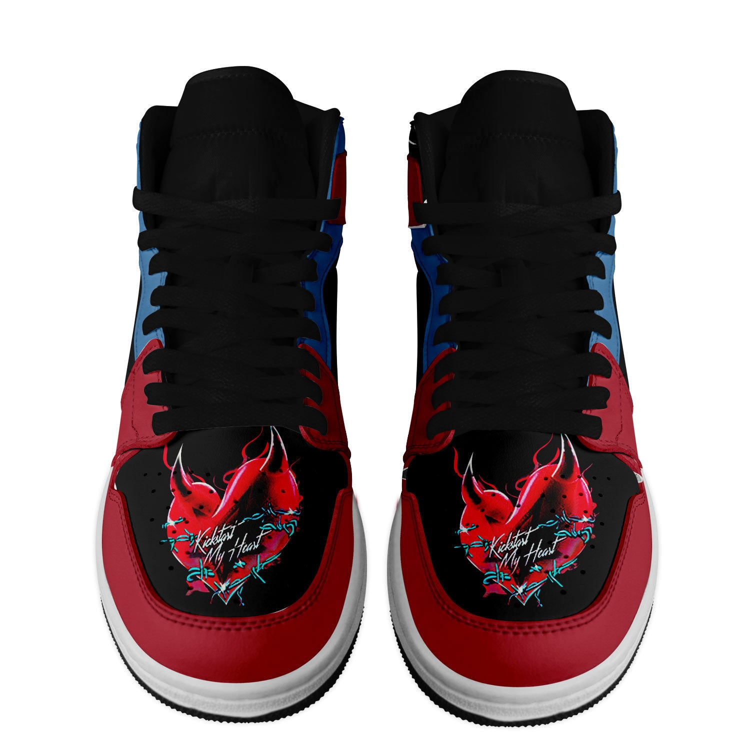 Ideafootwear Motley Crue AJ1 High Sneakers Shoes For Men And Women 4