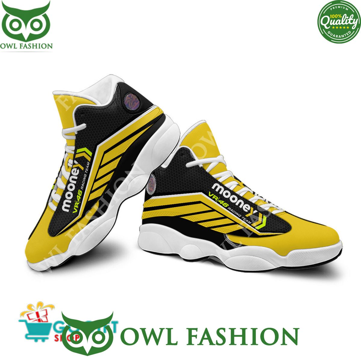 Ideafootwear MotoGP Mooney VR46 AJ13 Sneakers Shoes For Men And Women 1