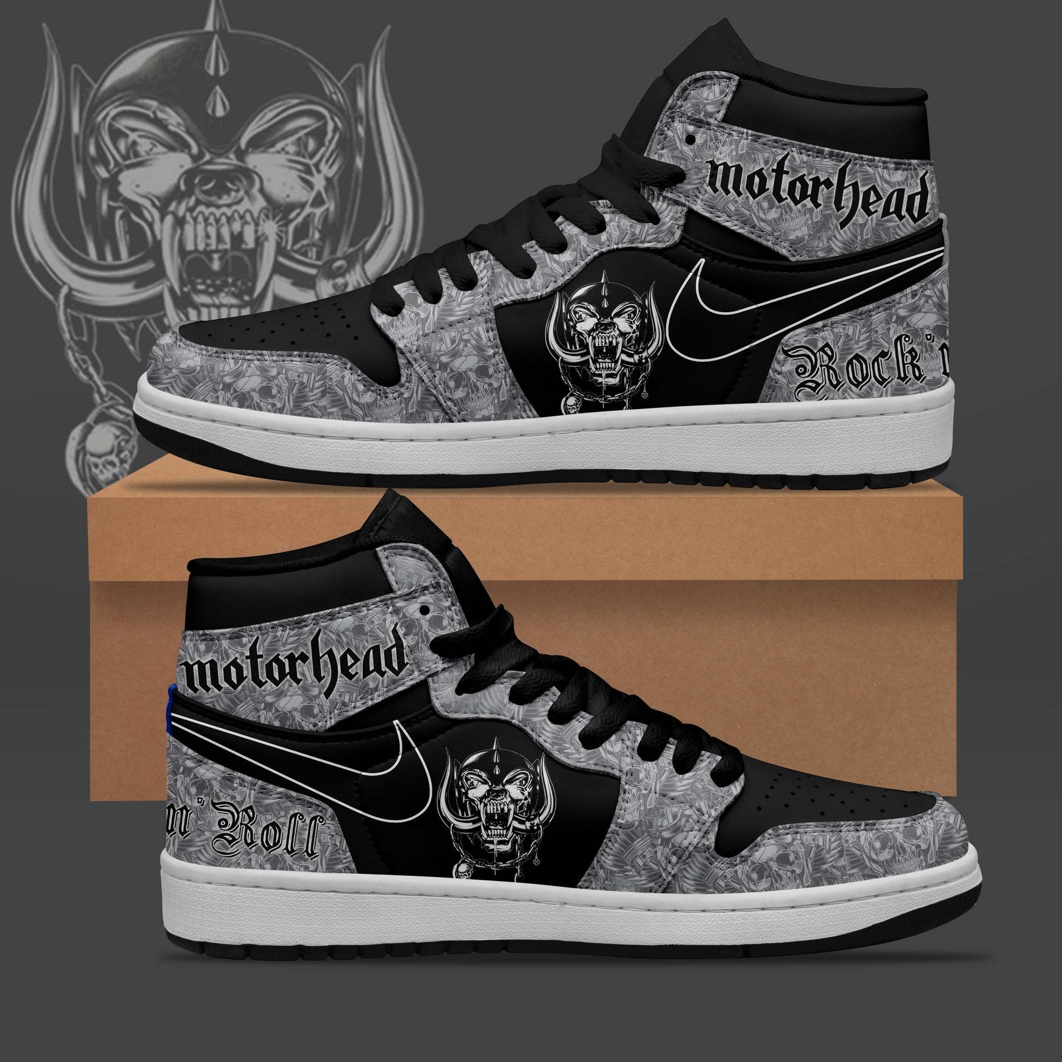 Ideafootwear Motorhead AJ1 High Sneakers Shoes For Men And Women 6