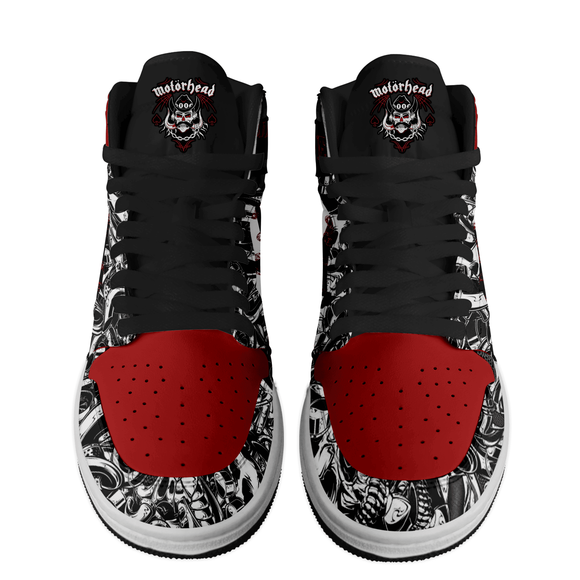 Ideafootwear Motorhead AJ1 High Sneakers Shoes For Men And Women 2