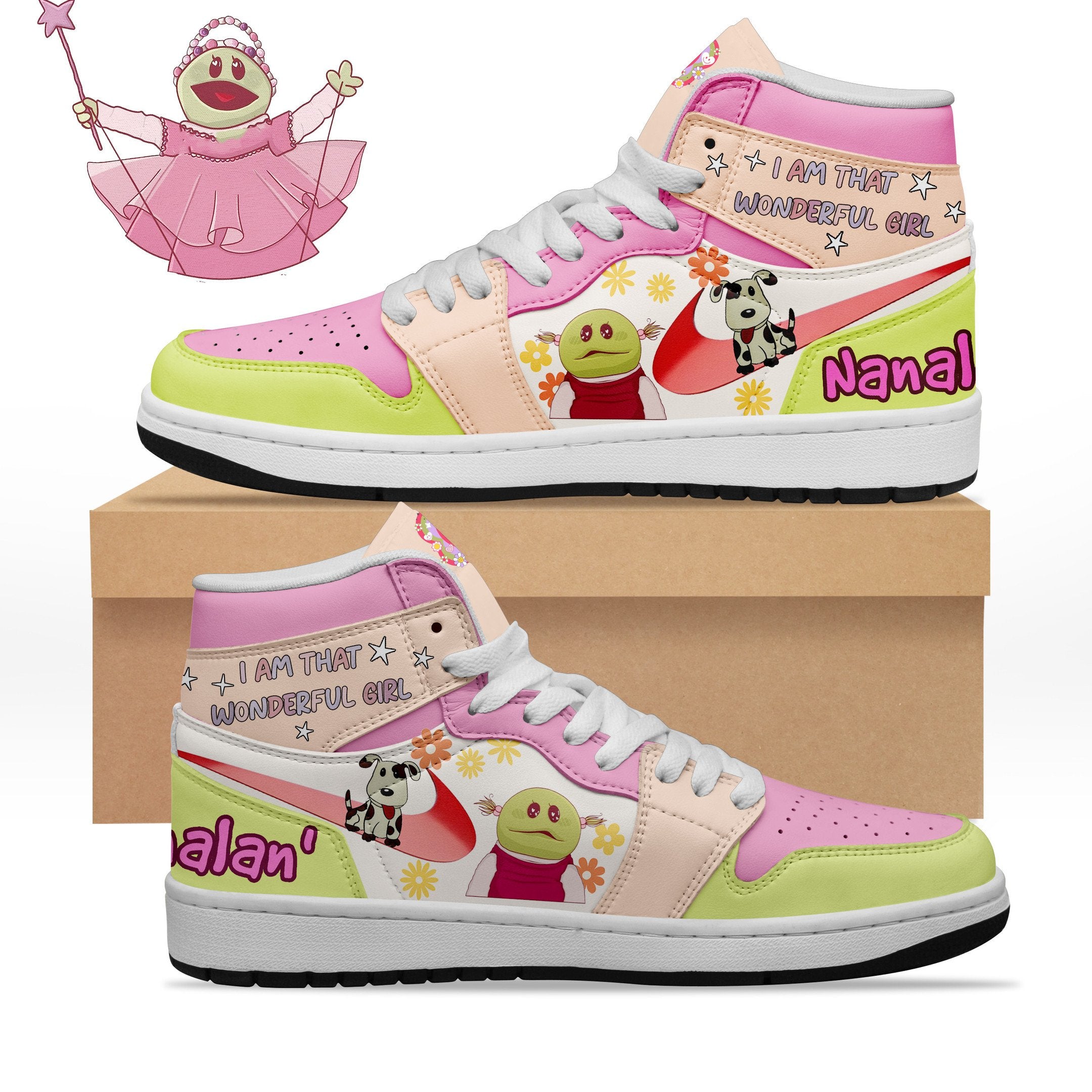 Ideafootwear Nanalan AJ1 High Sneakers Shoes For Men And Women 1