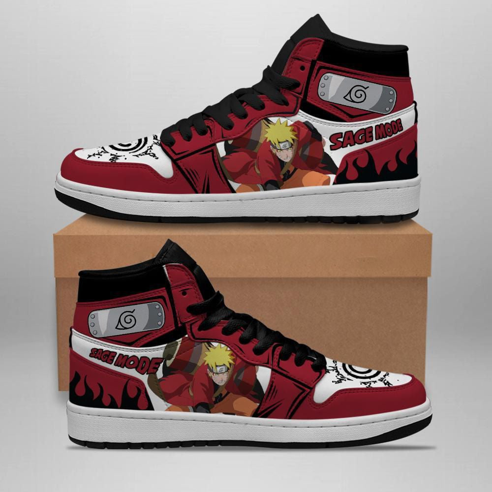 Ideafootwear Naruto AJ1 High Sneakers Shoes For Men And Women 10