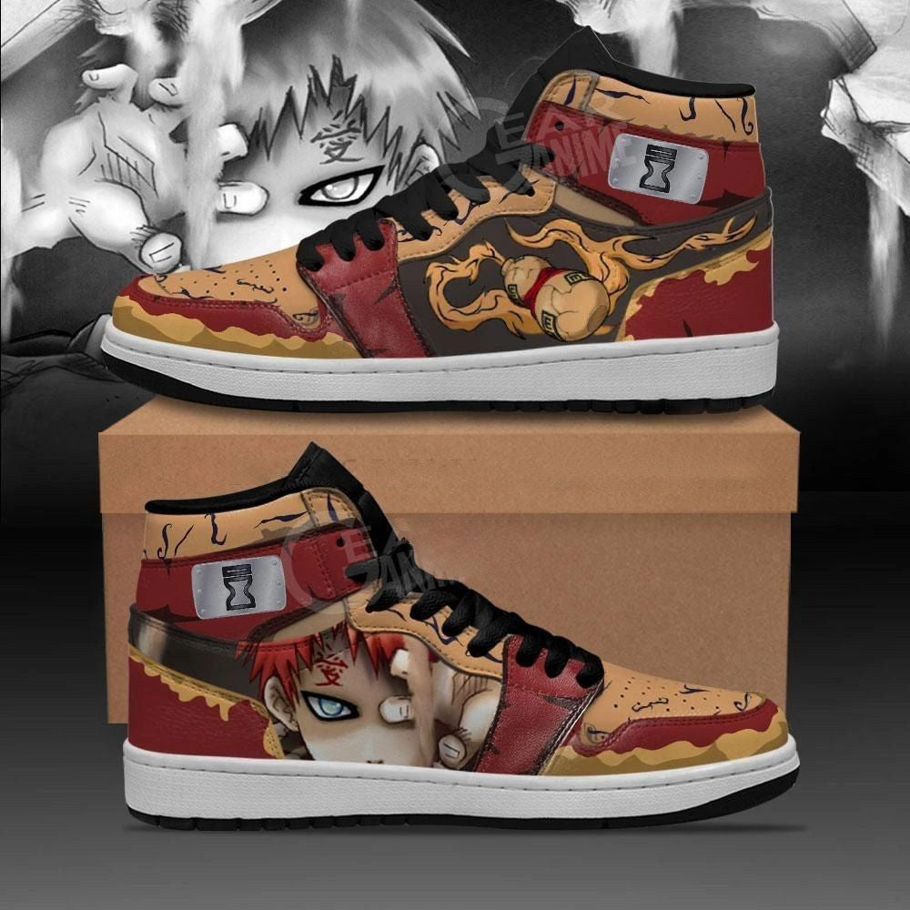 Ideafootwear Naruto AJ1 High Sneakers Shoes For Men And Women 44