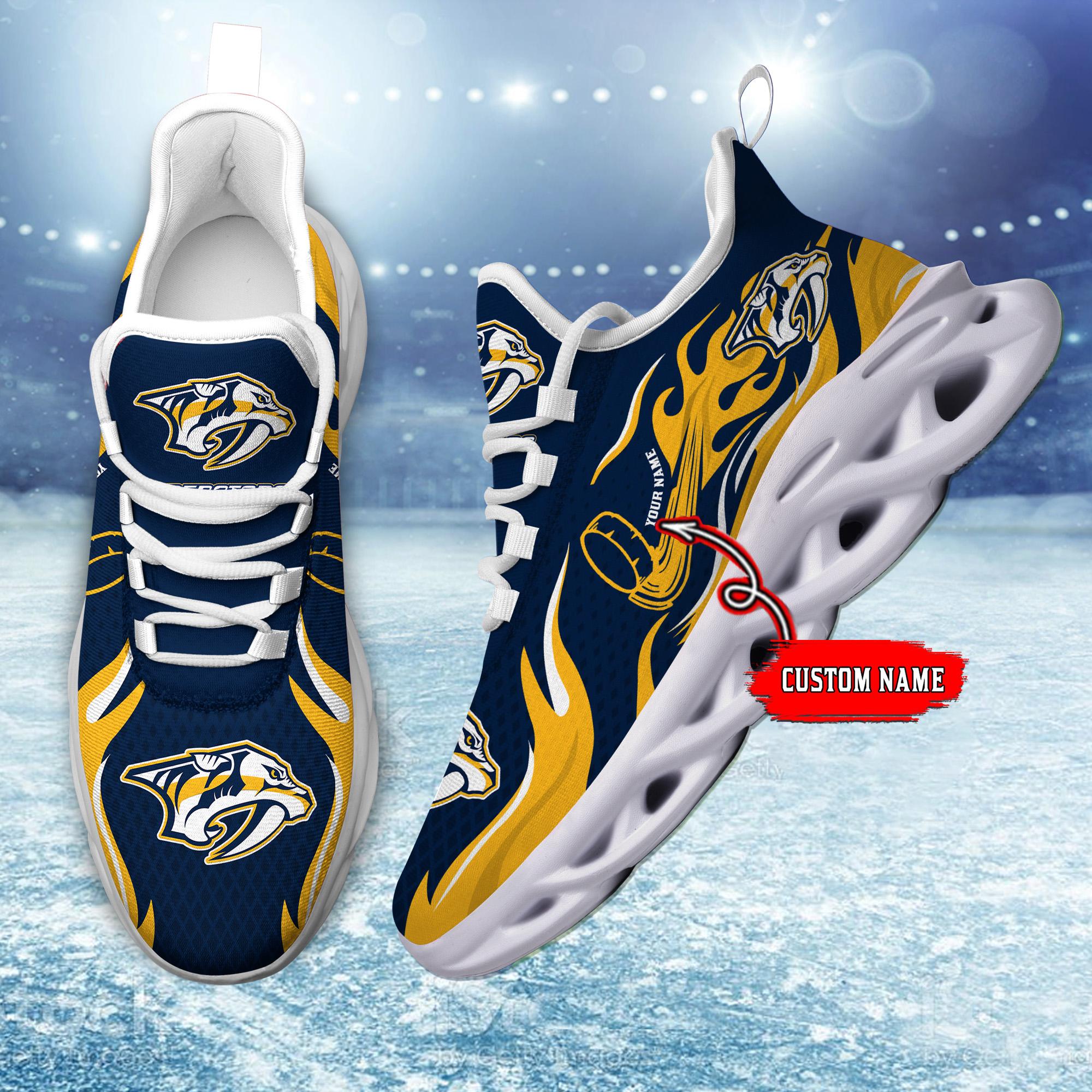 Ideafootwear Nashville Predators Max Soul Shoes Sneakers For Men And Women 3
