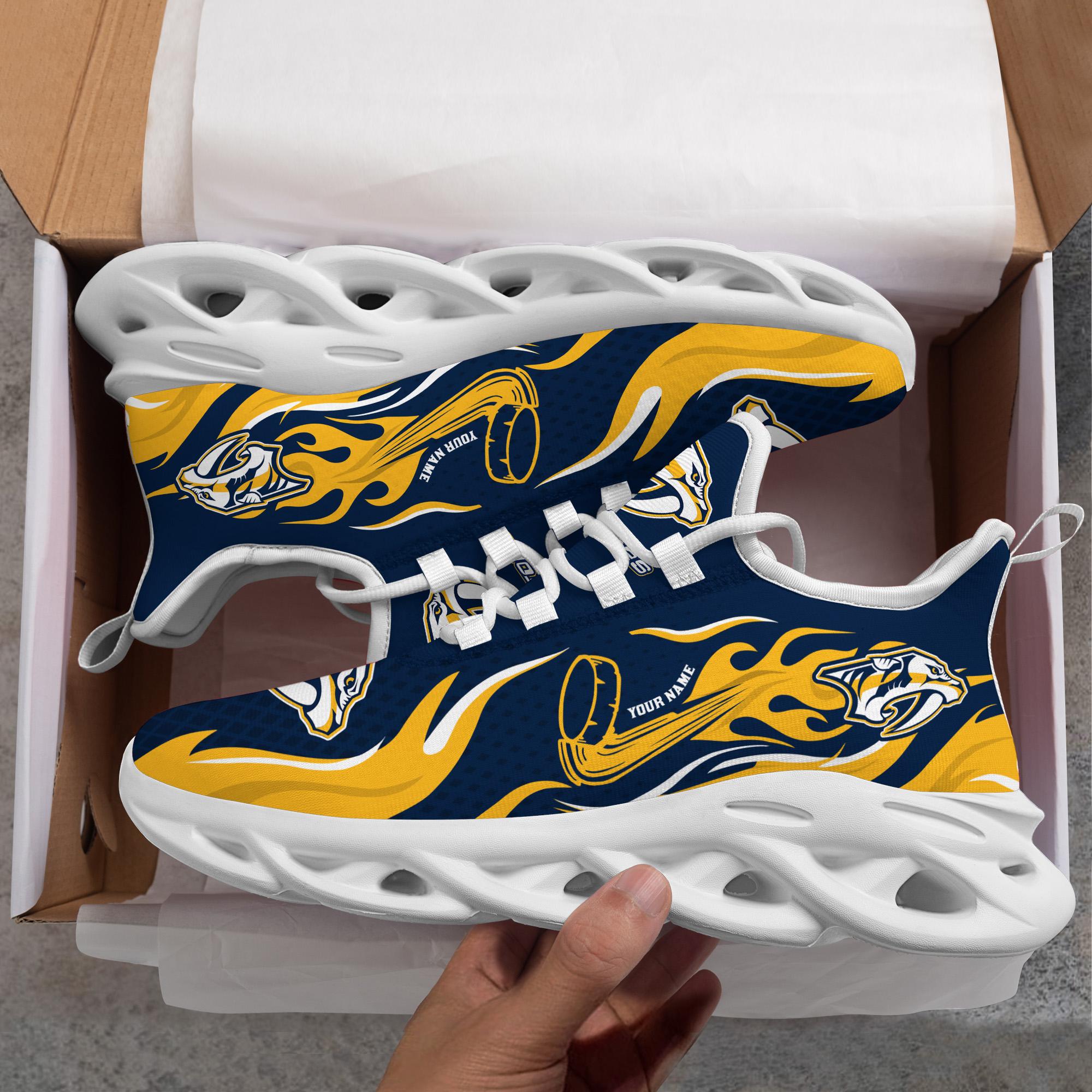 Ideafootwear Nashville Predators Max Soul Shoes Sneakers For Men And Women 3
