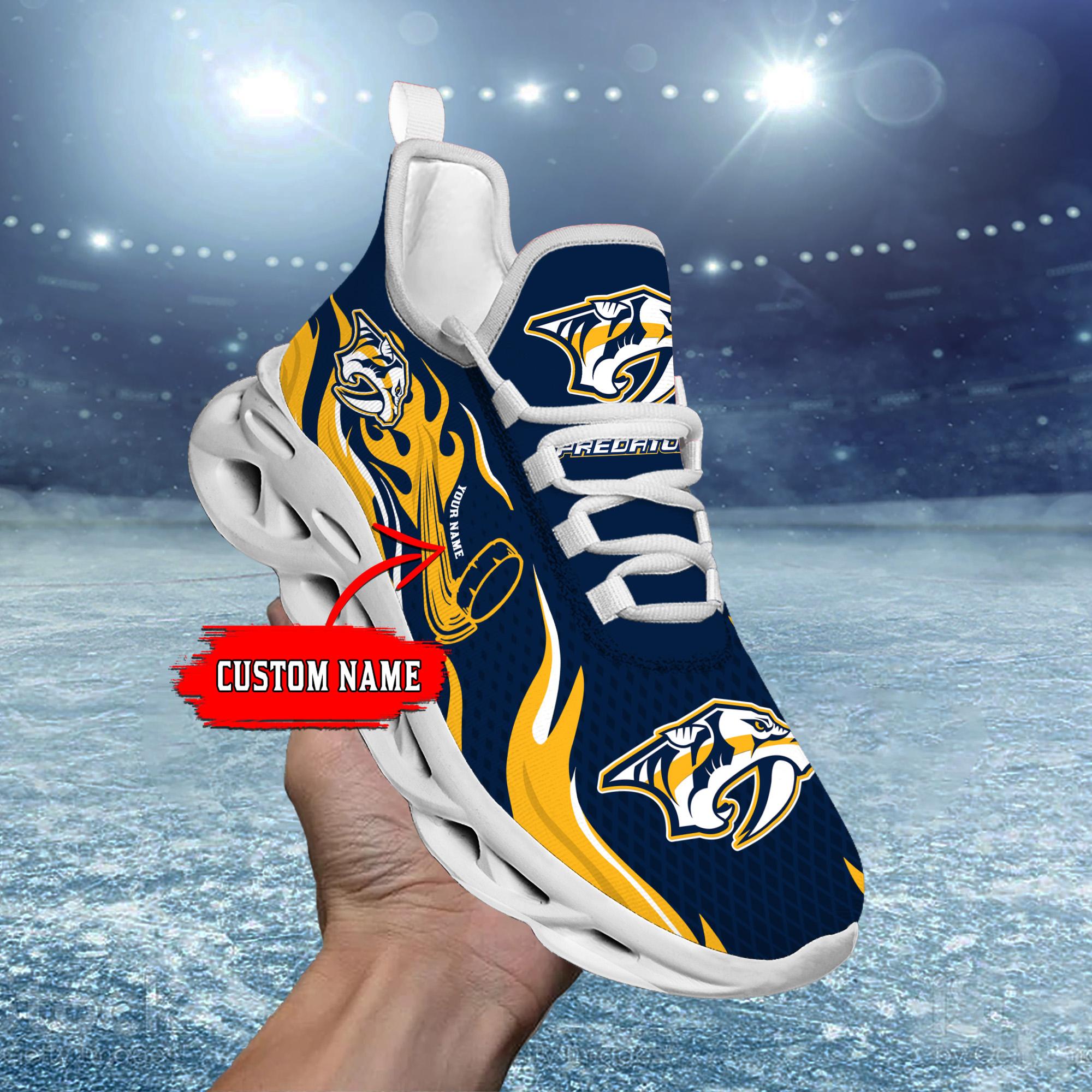 Ideafootwear Nashville Predators Max Soul Shoes Sneakers For Men And Women 3