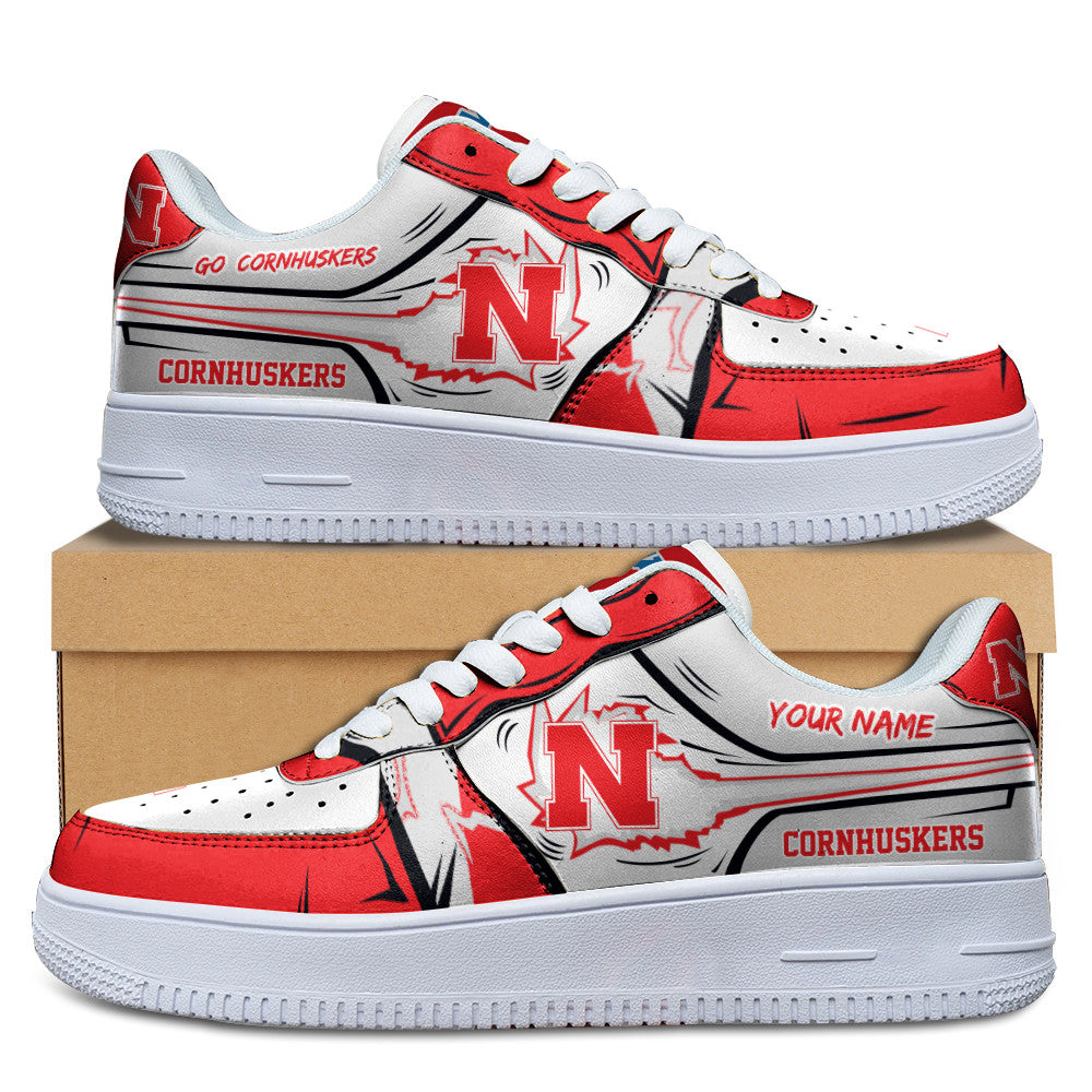Ideafootwear Nebraska Cornhuskers Air Low-Top Sneakers Shoes For Men And Women 2