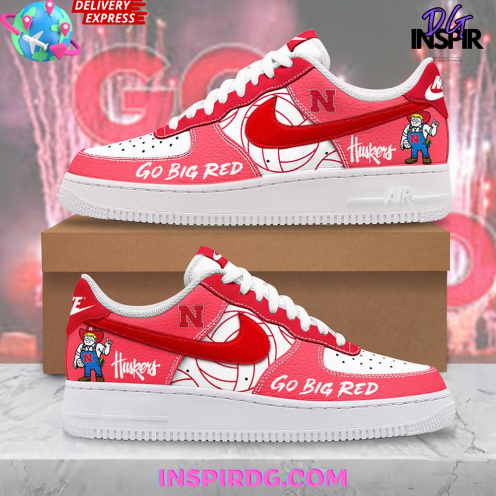 Ideafootwear Nebraska Huskers Air Low-Top Sneakers Shoes For Men And Women 1