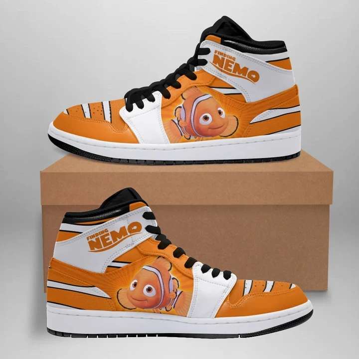 Ideafootwear Nemo Fish Finding Nemo AJ1 High Sneakers Shoes For Men And Women 1