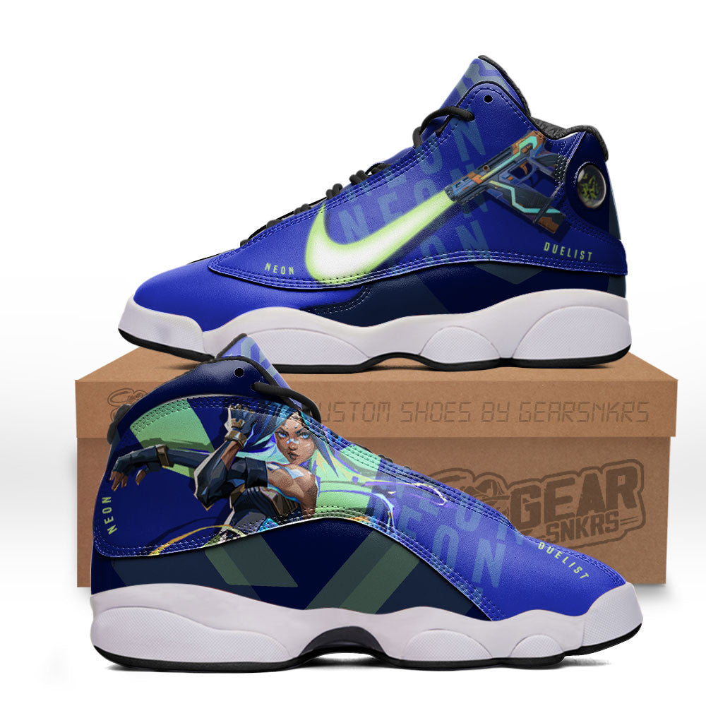 Ideafootwear Neon AJ13 Sneakers Shoes For Men And Women 1