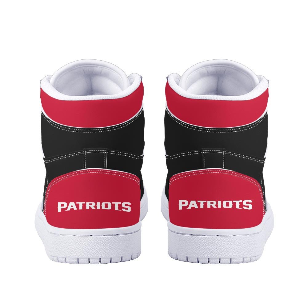 Ideafootwear New England Patriots AJ1 High Sneakers Shoes For Men And Women 8