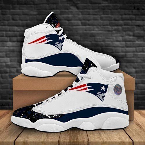 Ideafootwear New England Patriots AJ13 Sneakers Shoes For Men And Women 18