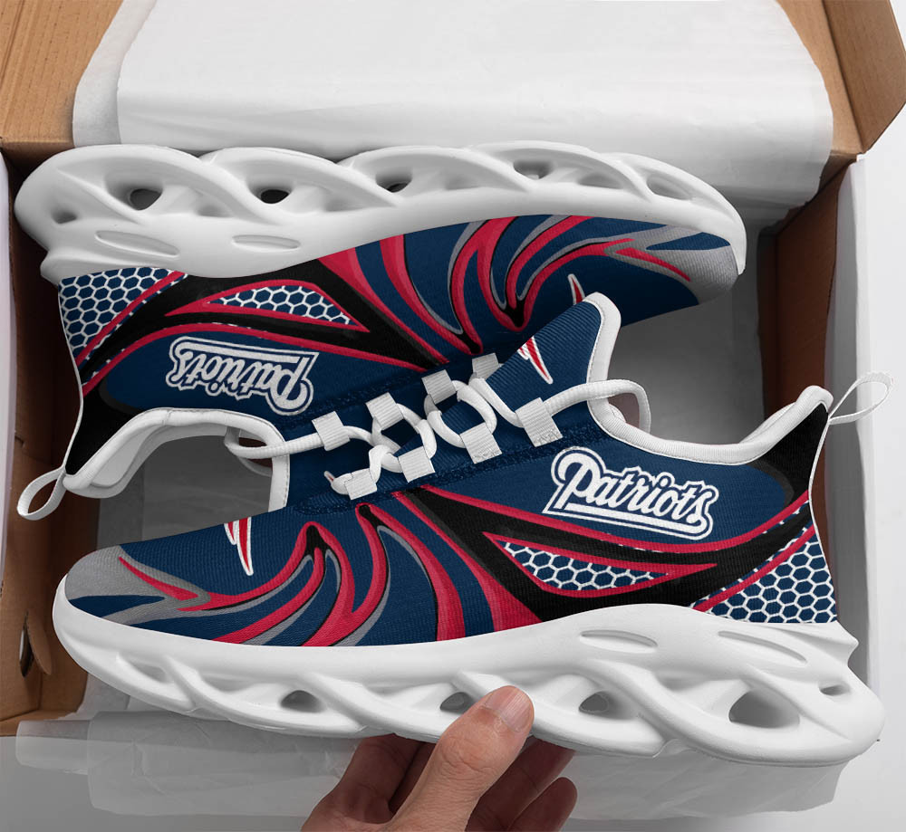 Ideafootwear New England Patriots Max Soul Shoes Sneakers For Men And Women 26