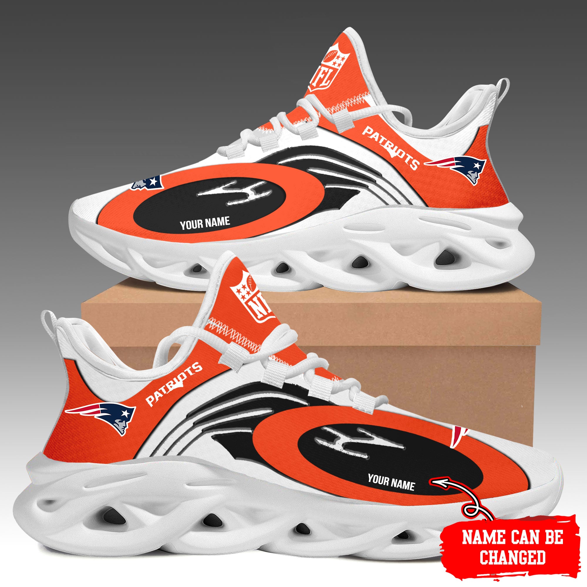 Ideafootwear New England Patriots Max Soul Shoes Sneakers For Men And Women 32