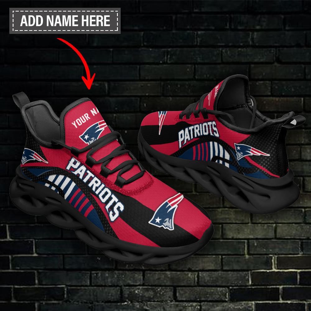 Ideafootwear New England Patriots Max Soul Shoes Sneakers For Men And Women 36